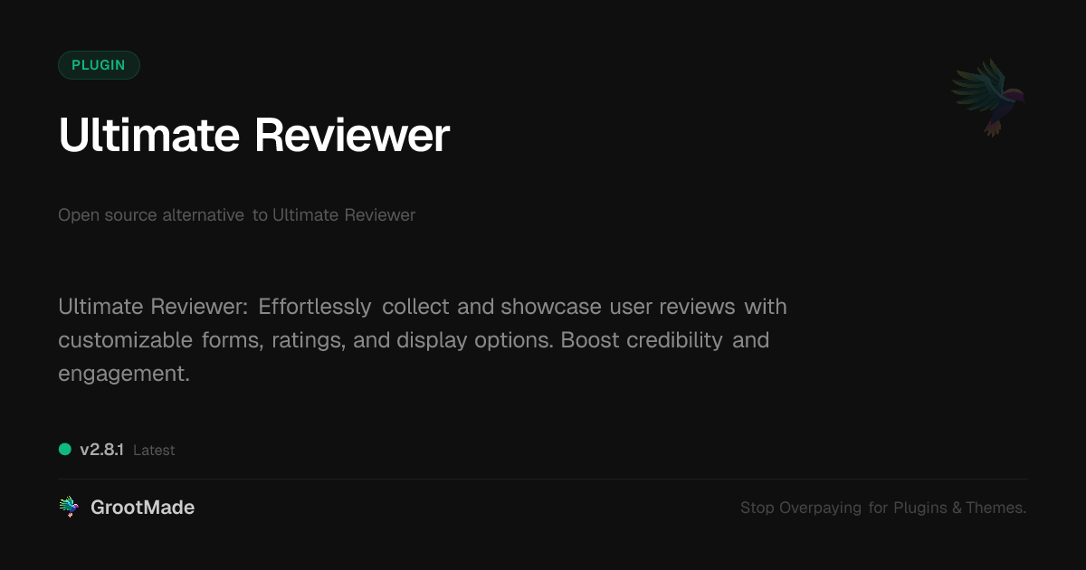 Preview of Ultimate Reviewer