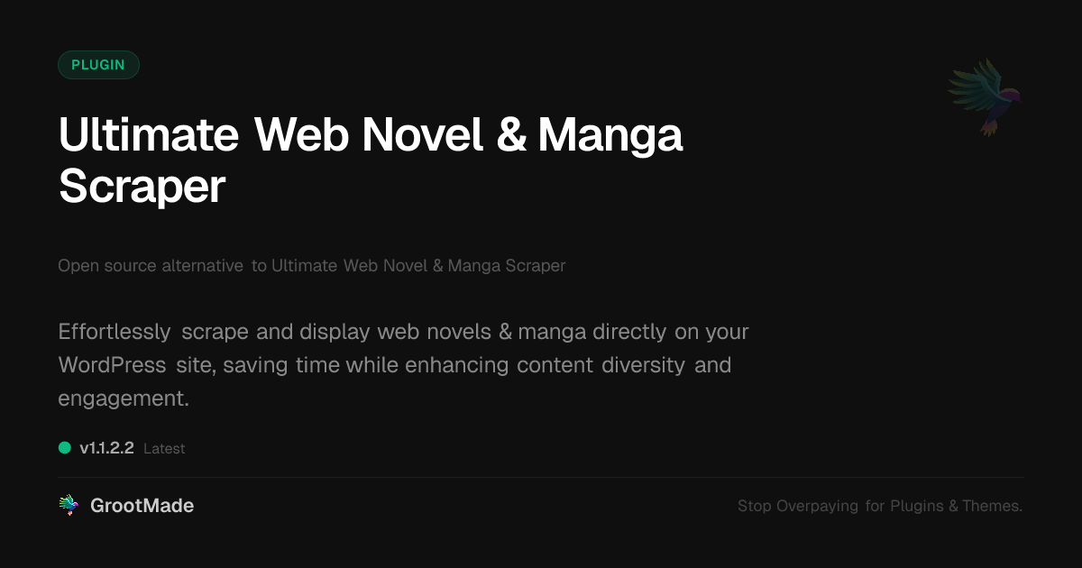 Preview of Ultimate Web Novel & Manga Scraper