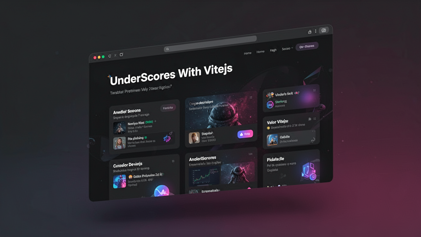 Preview of UnderScores With Vitejs