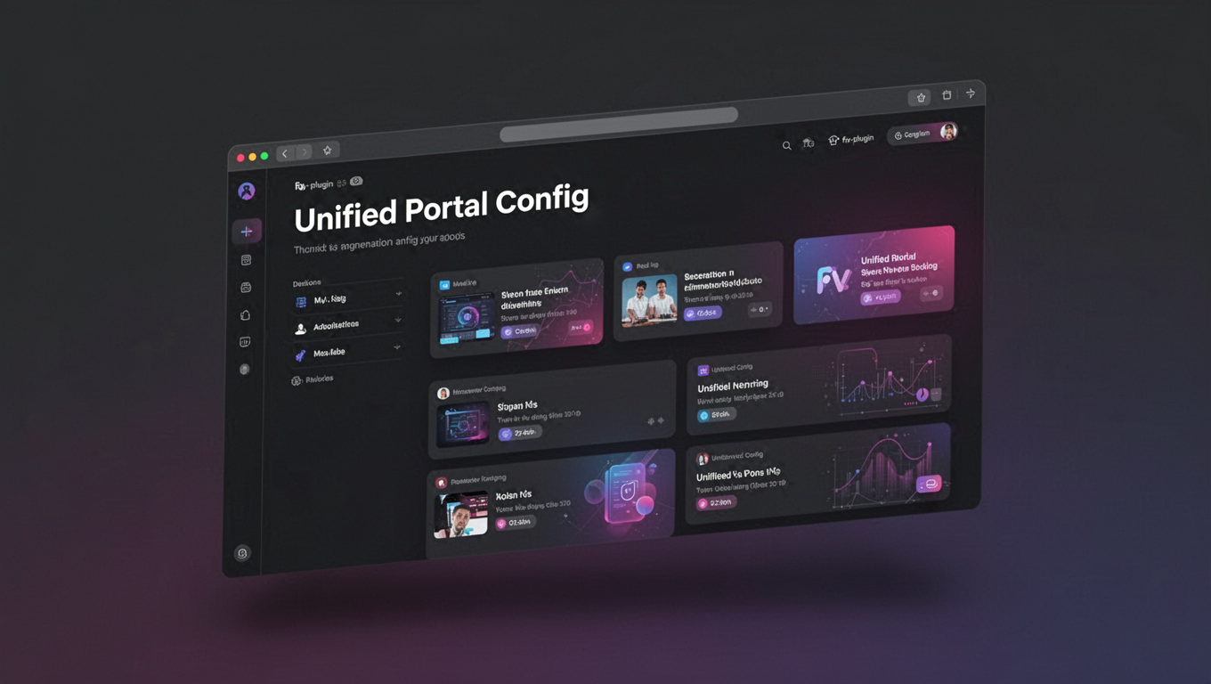 Preview of Unified Portal Config