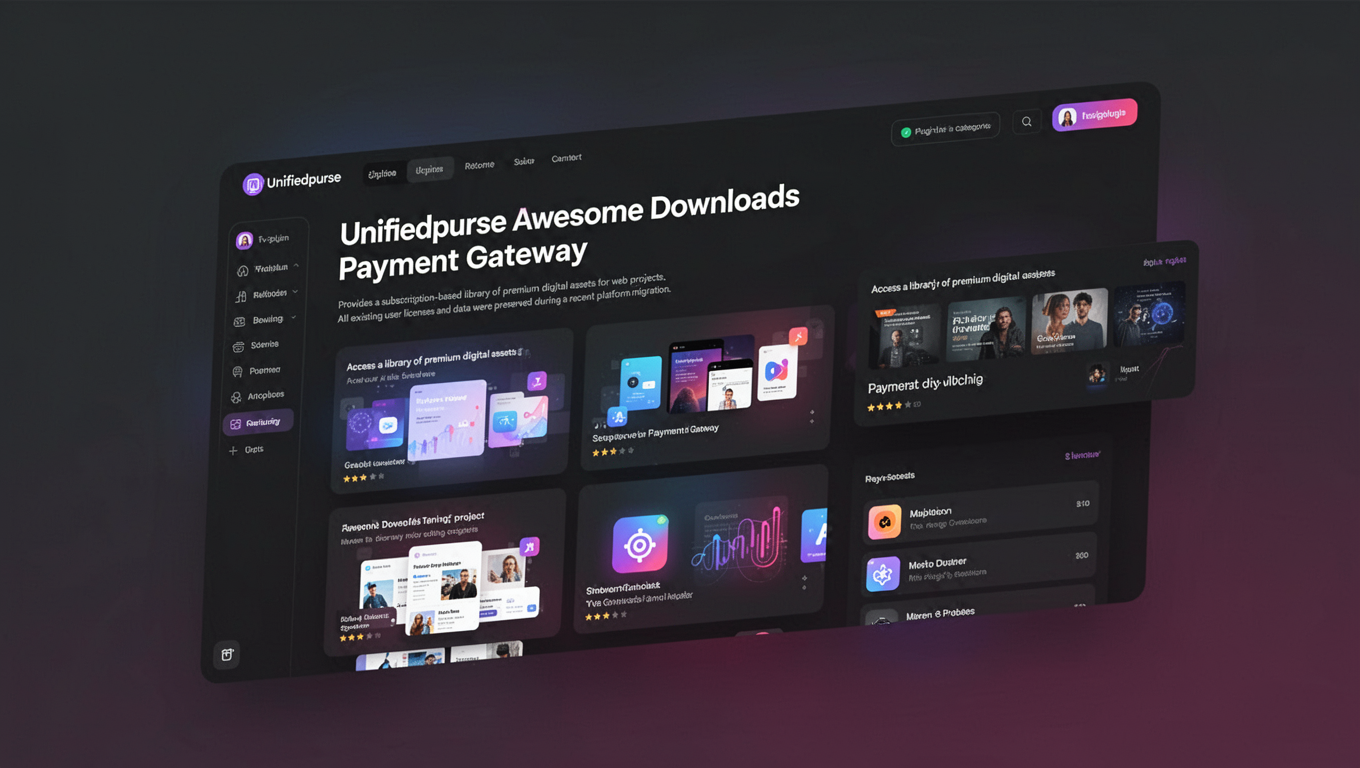 Preview of Unifiedpurse Awesome Downloads Payment Gateway