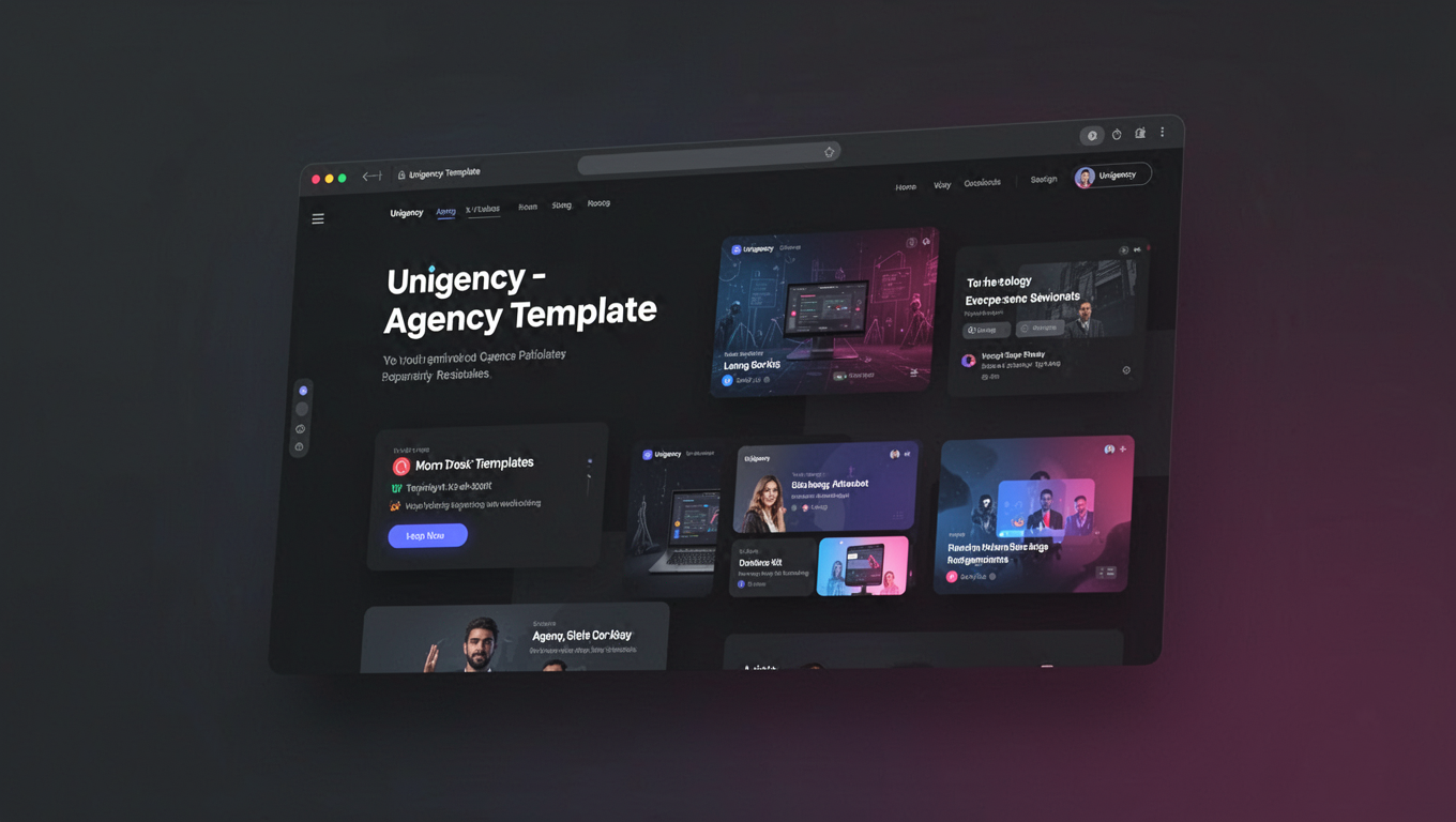 Preview of Unigency -  Agency Template