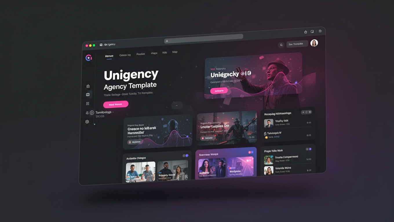 Preview of Unigency -  Agency Template
