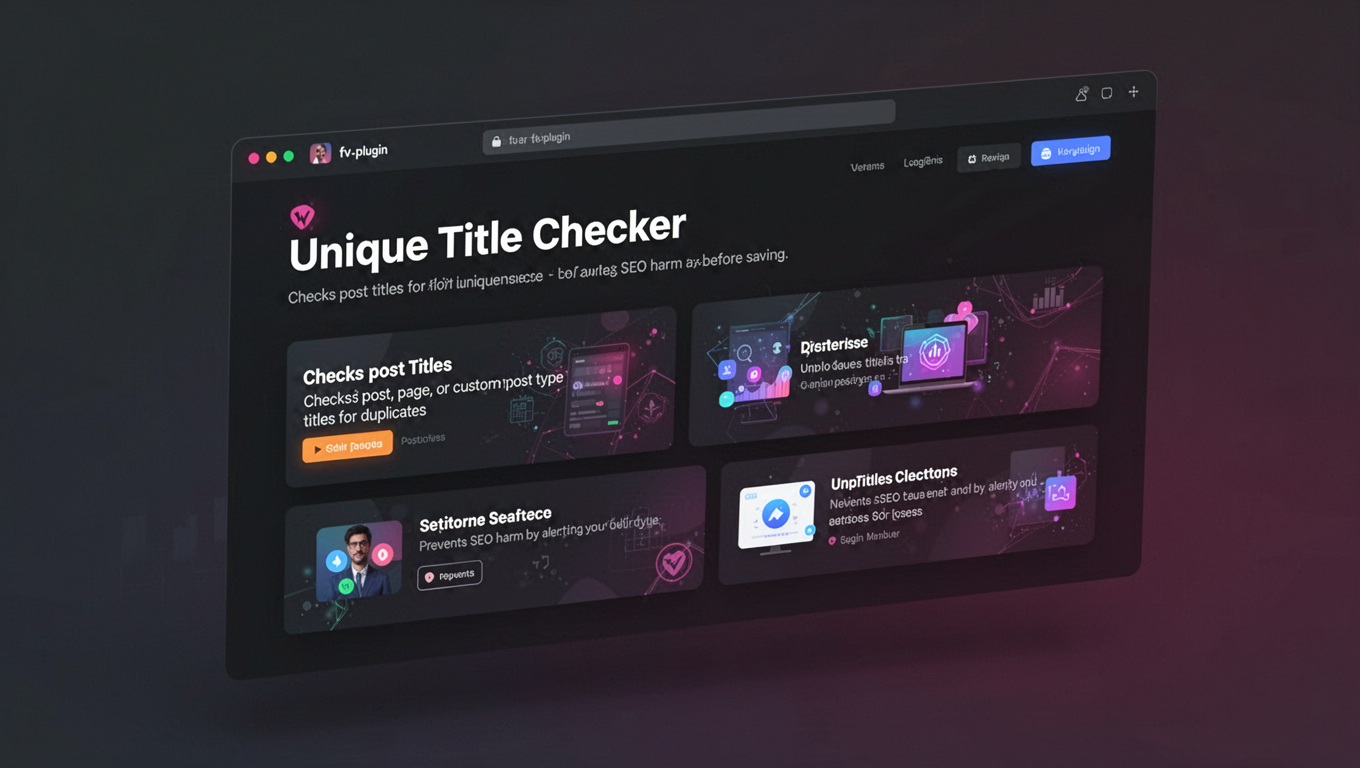 Preview of Unique Title Checker