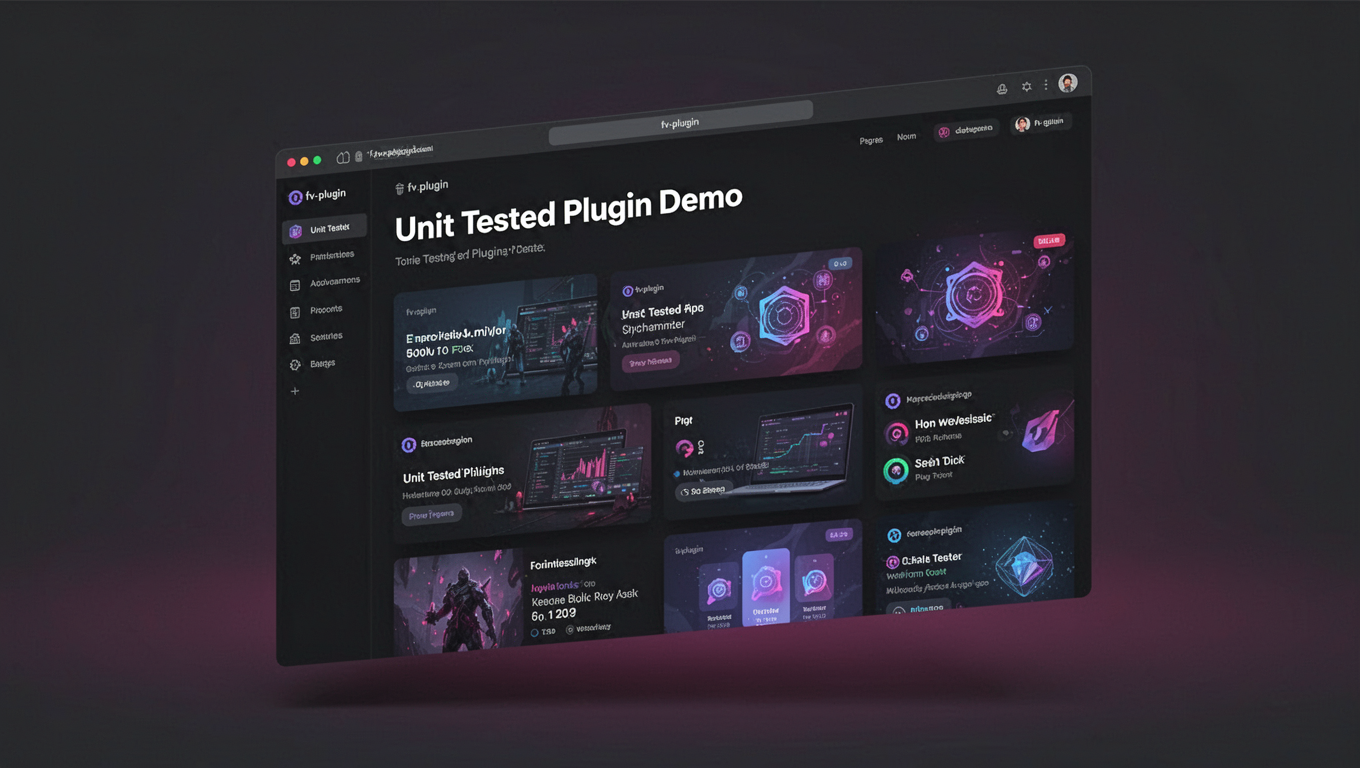 Preview of Unit Tested Plugin Demo