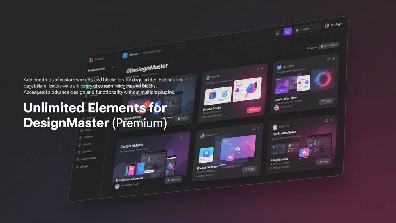 Preview of Unlimited Elements for DesignMaster (Premium)