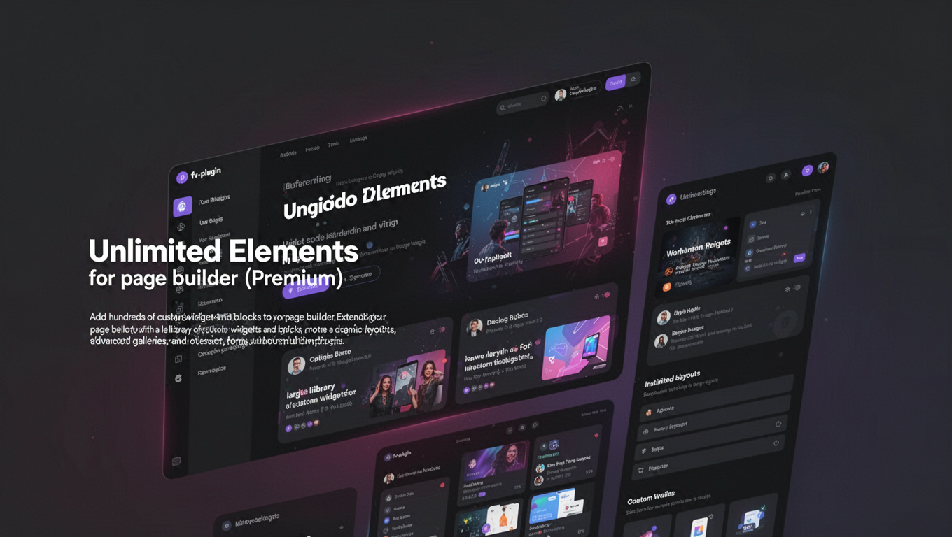 Preview of Unlimited Elements for Elementor (Premium)