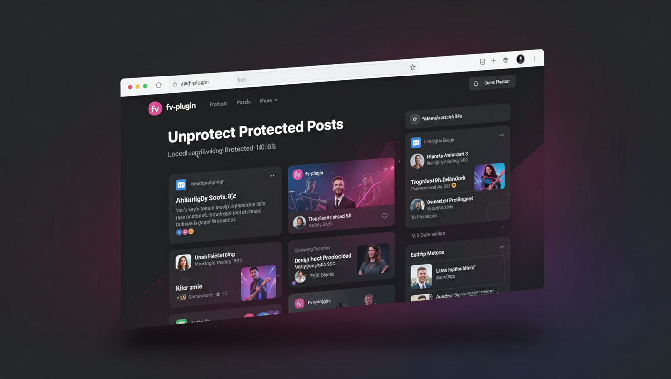 Preview of Unprotect Protected Posts