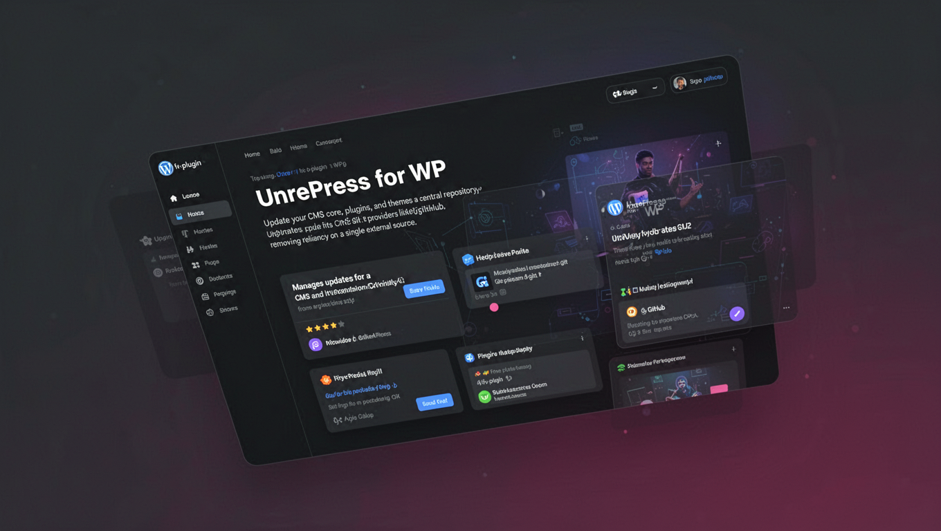Preview of UnrePress for WP
