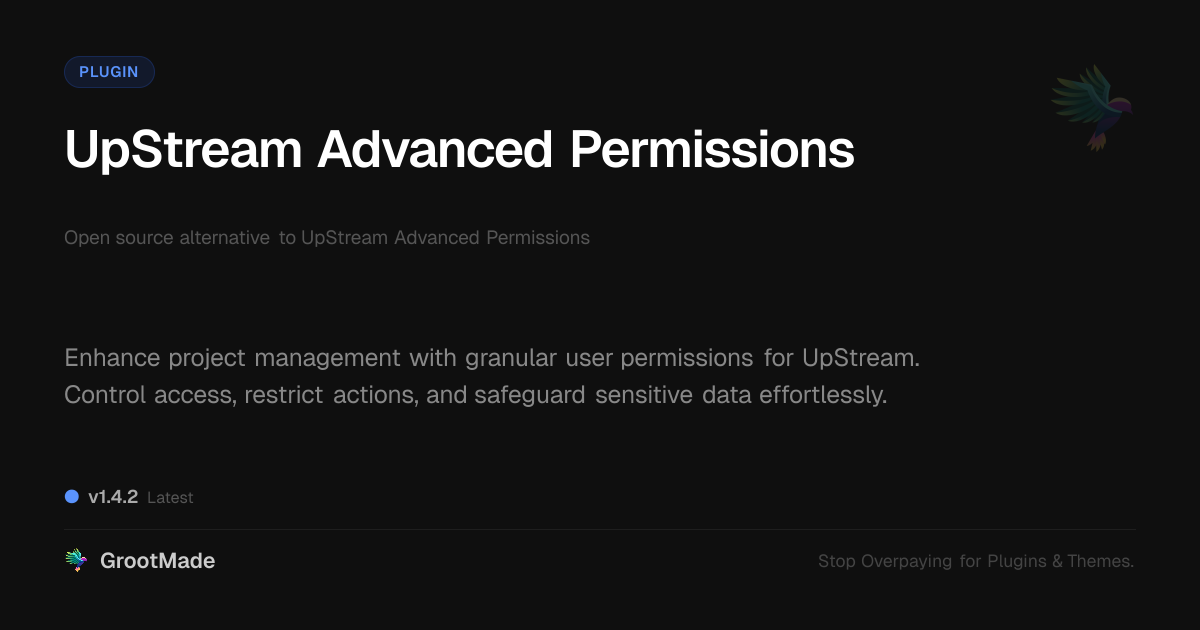 Preview of UpStream Advanced Permissions