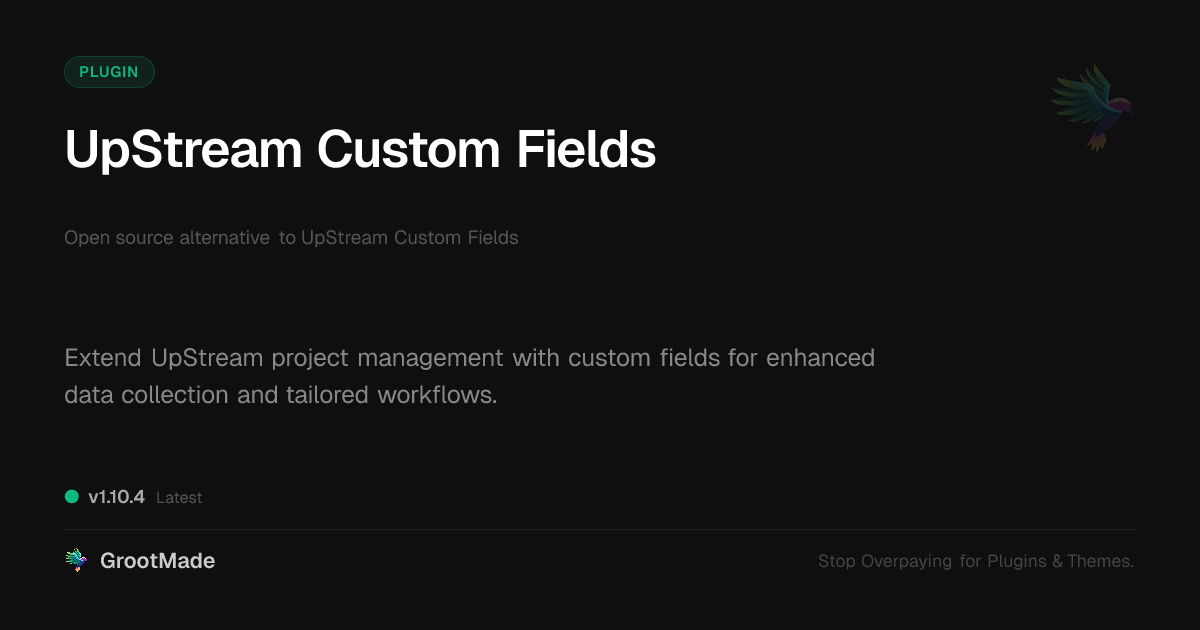 Preview of UpStream Custom Fields