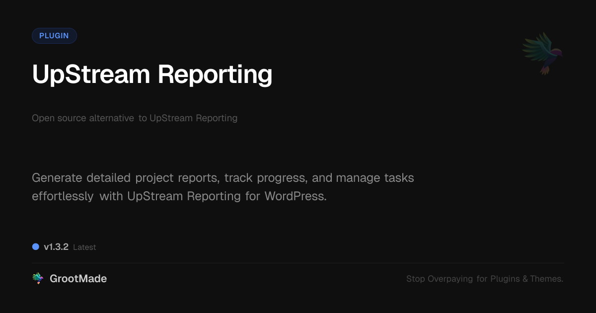 Preview of UpStream Reporting