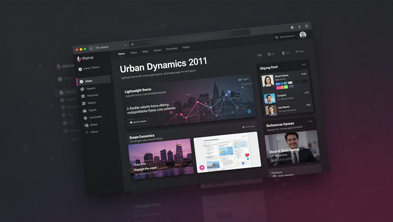 Preview of Urban Dynamics 2011