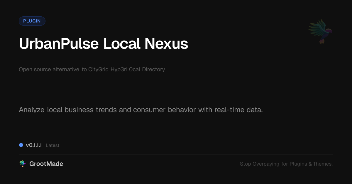 Preview of UrbanPulse Local Nexus
