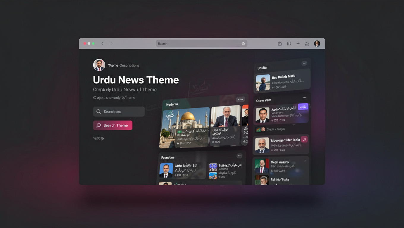 Preview of Urdu News Theme