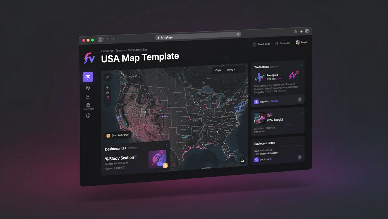 Preview of USA Map Template