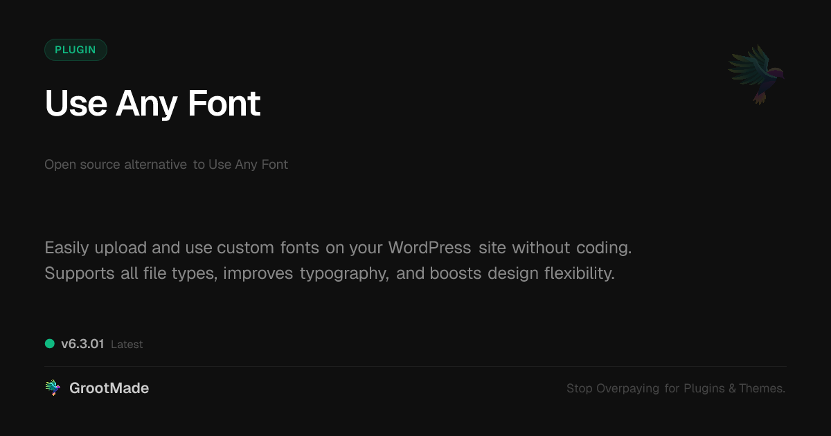 Preview of Use Any Font