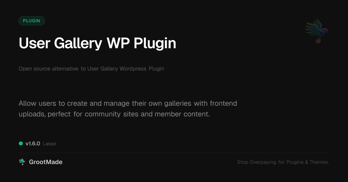 Preview of User Gallery WP Plugin
