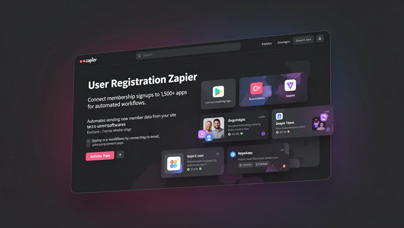 Preview of User Registration Zapier