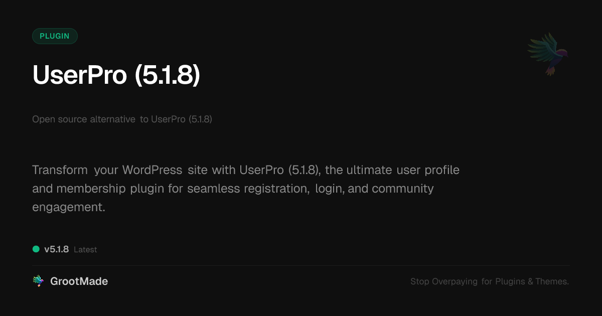 Preview of UserPro (5.1.8)