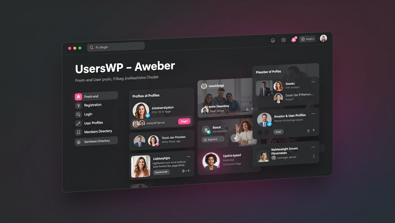 Preview of UsersWP - Aweber