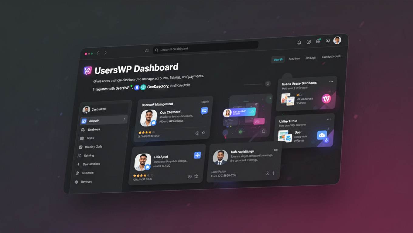 Preview of UsersWP Dashboard
