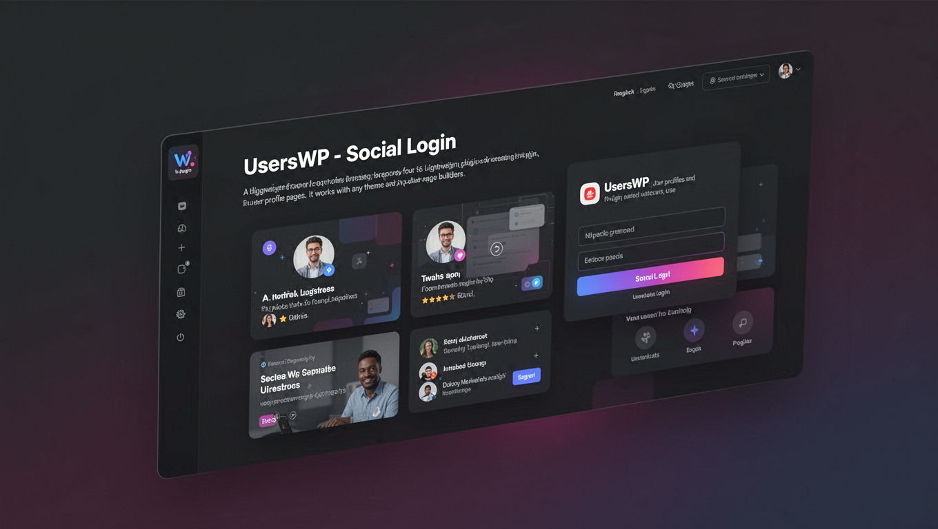 Preview of UsersWP - Social Login