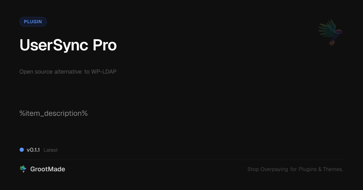 Preview of UserSync Pro