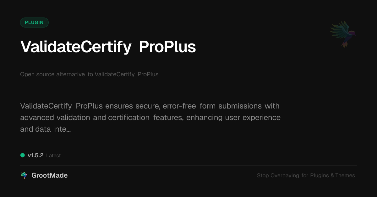 Preview of ValidateCertify ProPlus