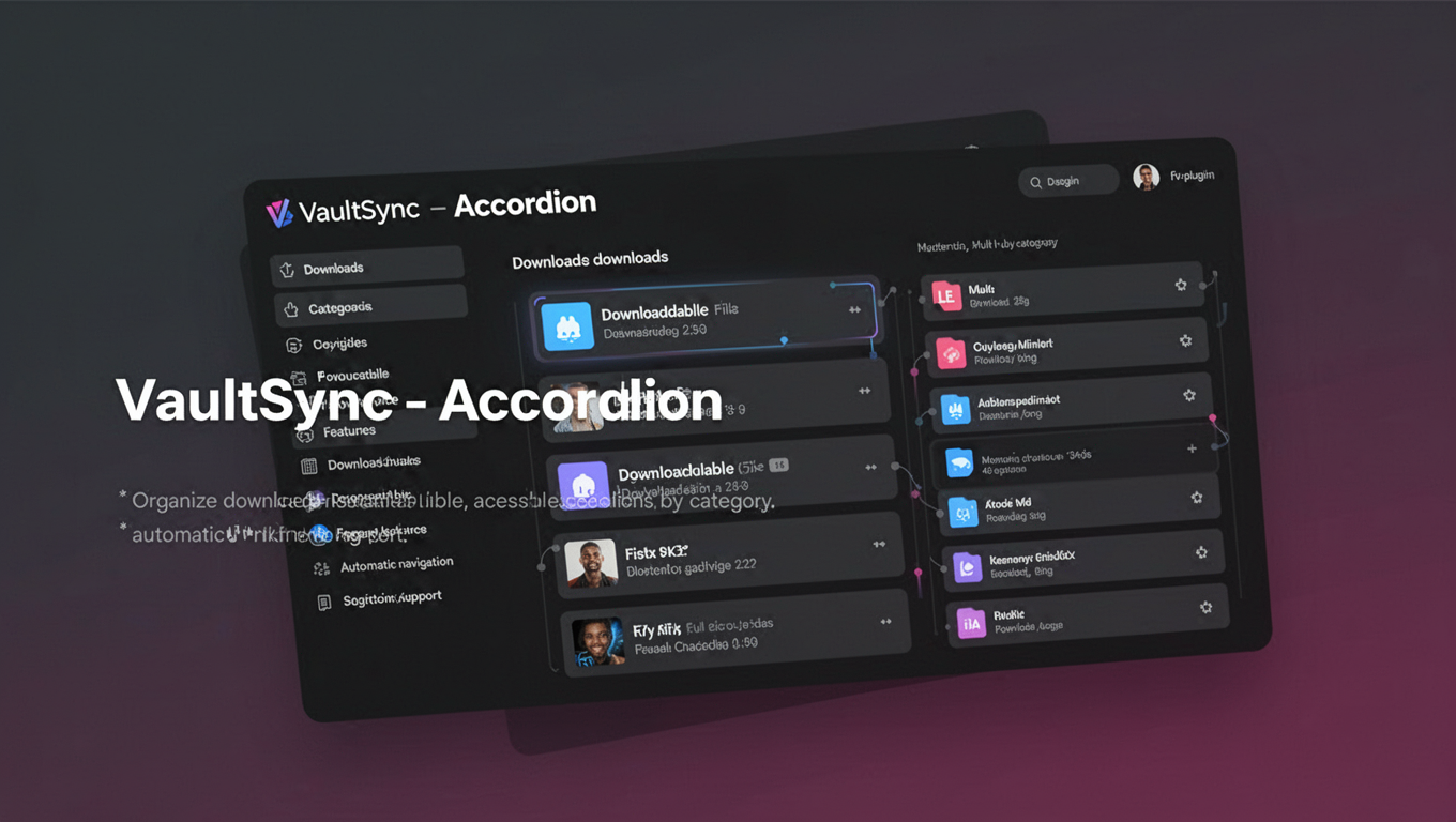 Preview of VaultSync - Accordion