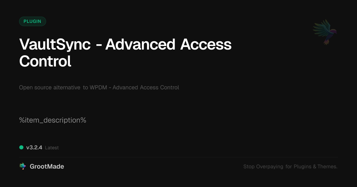 Preview of VaultSync - Advanced Access Control