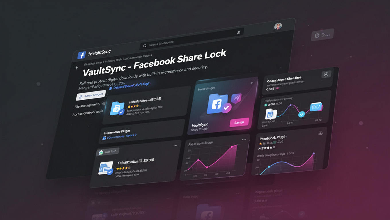 Preview of VaultSync - Facebook Share Lock