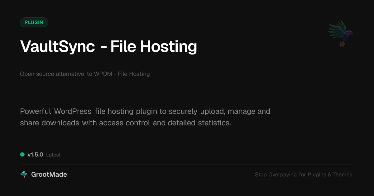 Preview of VaultSync - File Hosting