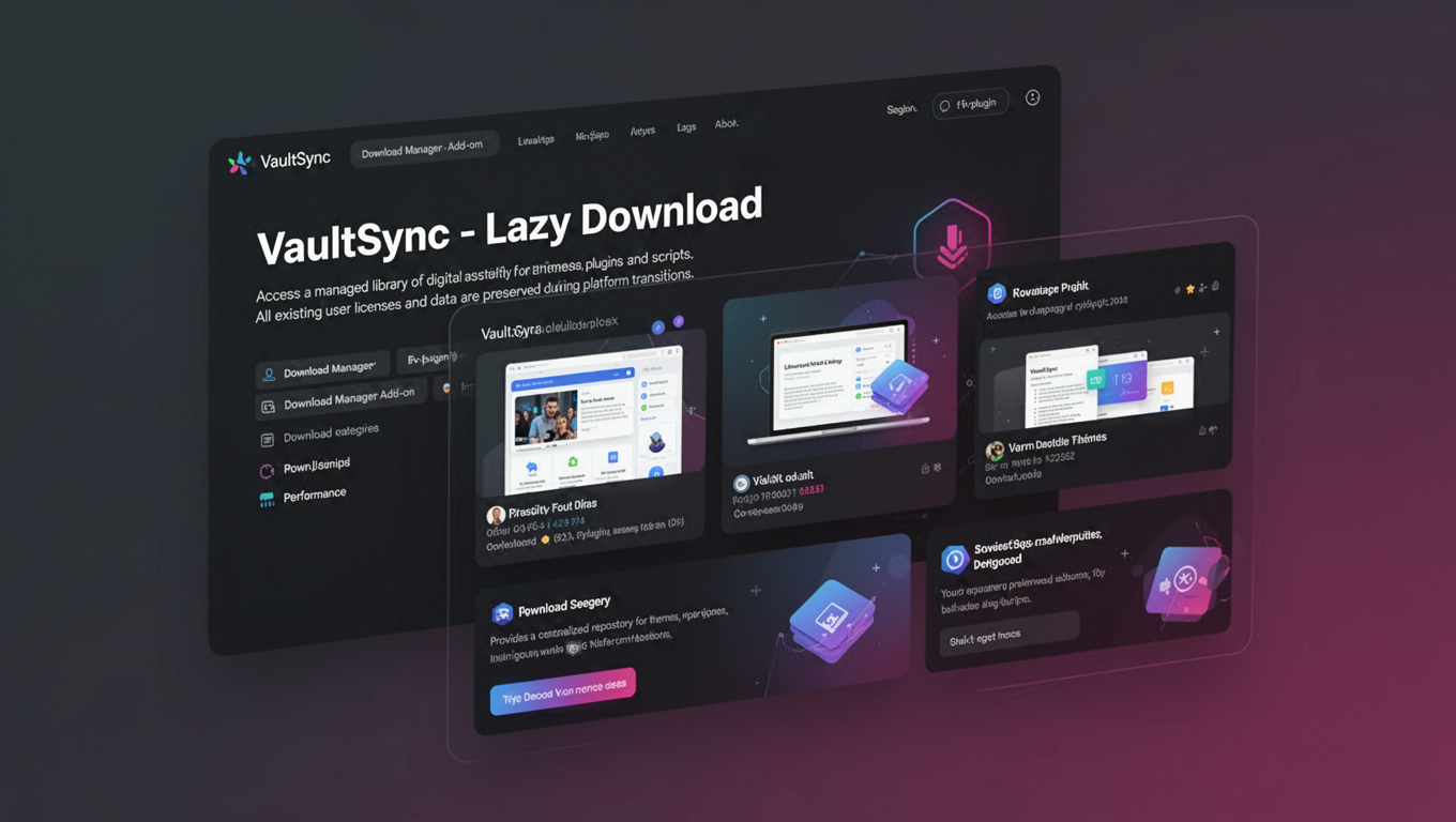 Preview of VaultSync - Lazy Download