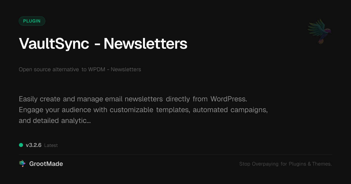 Preview of VaultSync - Newsletters