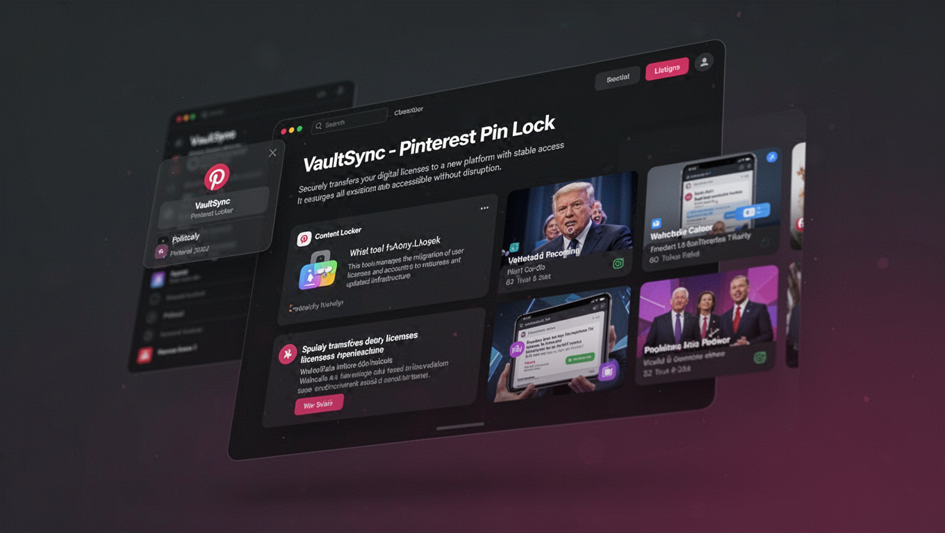 Preview of VaultSync - Pinterest Pin Lock