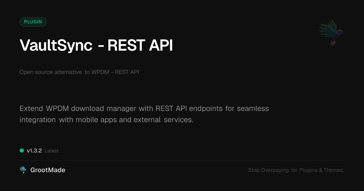 Preview of VaultSync - REST API