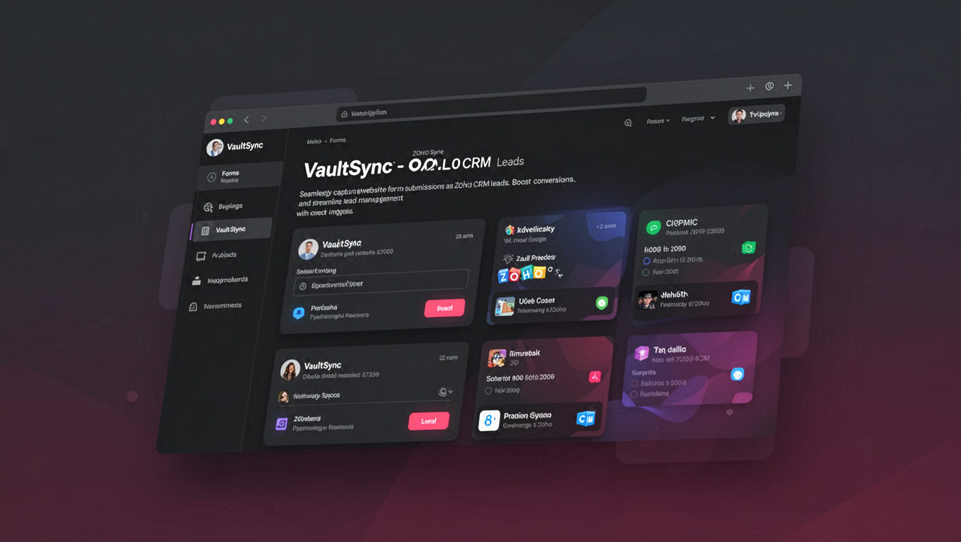 Preview of VaultSync - ZOHO CRM Leads