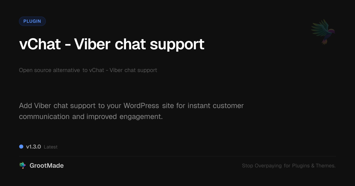 Preview of vChat - Viber chat support