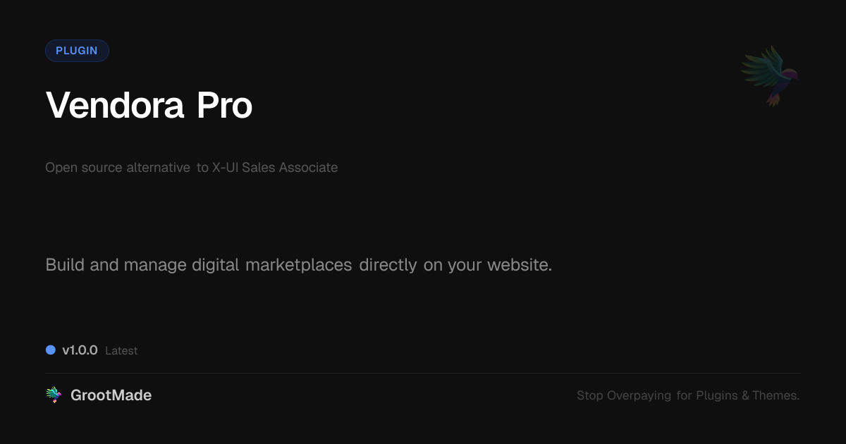 Preview of Vendora Pro