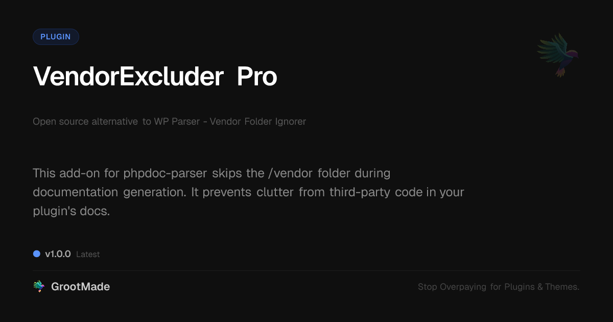 Preview of VendorExcluder Pro