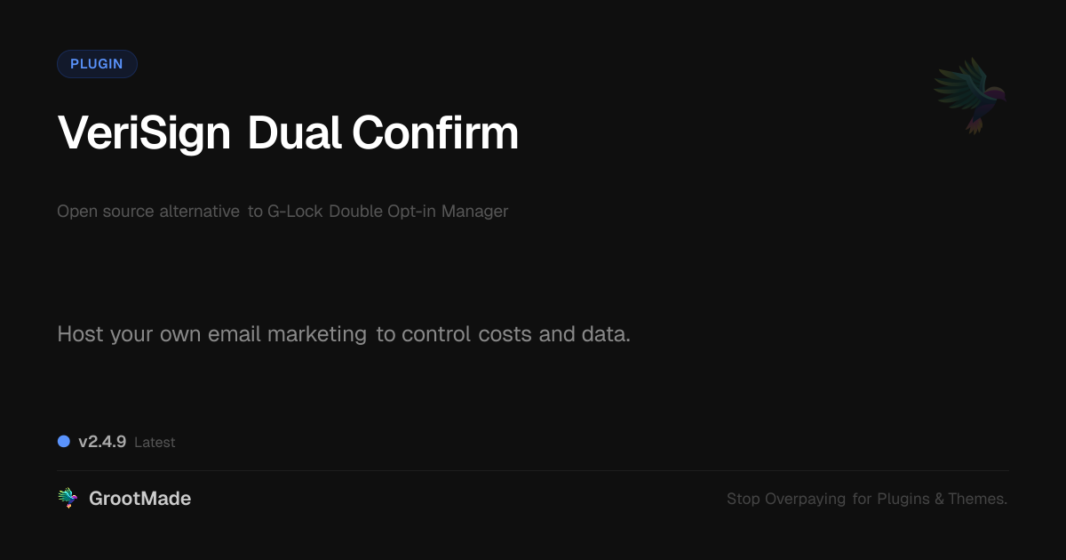 Preview of VeriSign Dual Confirm