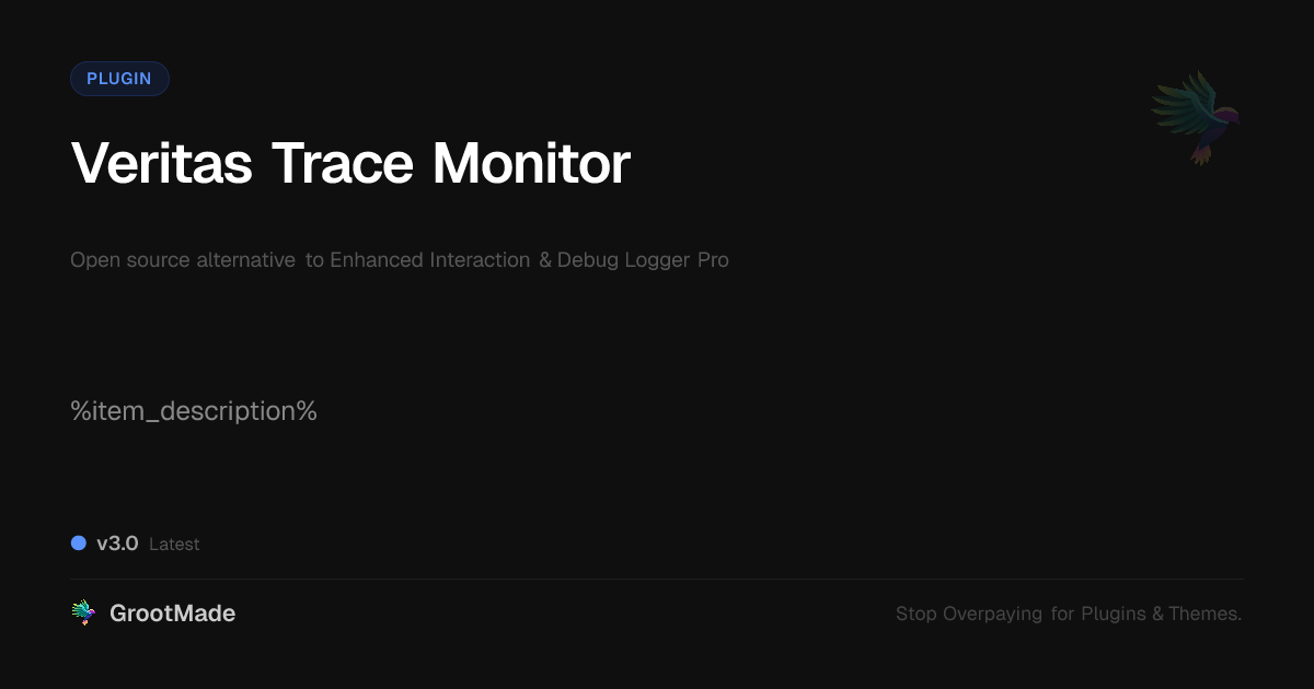 Preview of Veritas Trace Monitor