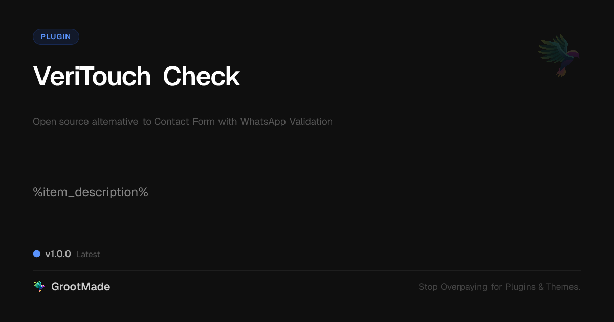 Preview of VeriTouch Check