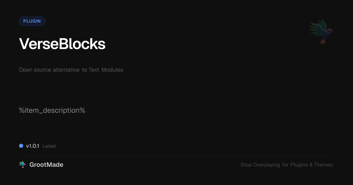 Preview of VerseBlocks
