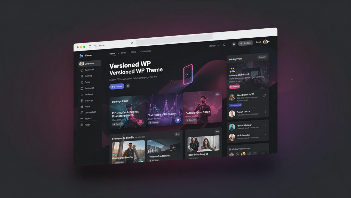 Preview of Versioned WP Theme
