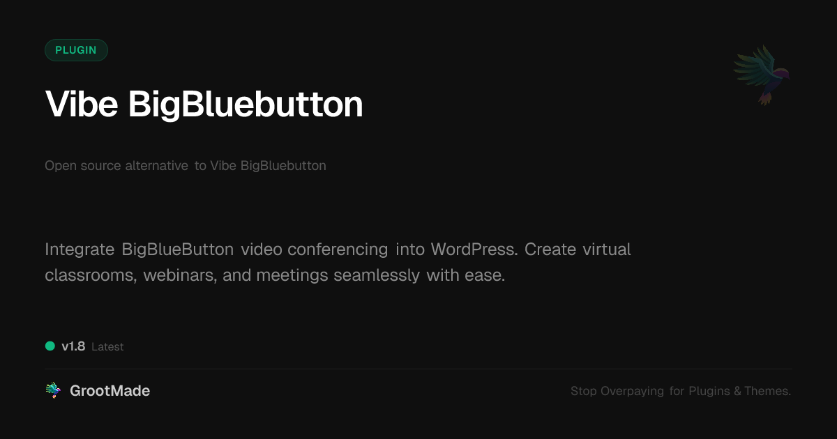 Preview of Vibe BigBluebutton