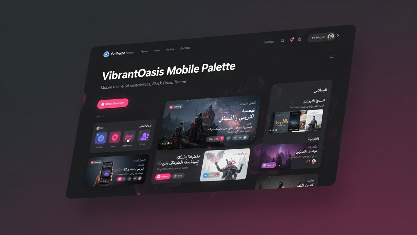 Preview of VibrantOasis Mobile Palette