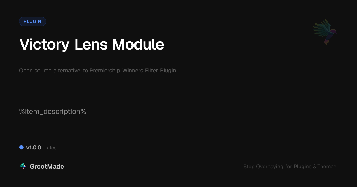 Preview of Victory Lens Module