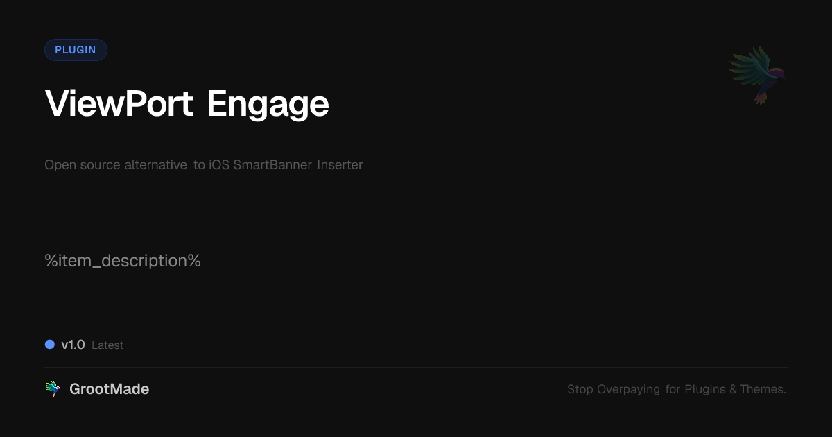 Preview of ViewPort Engage
